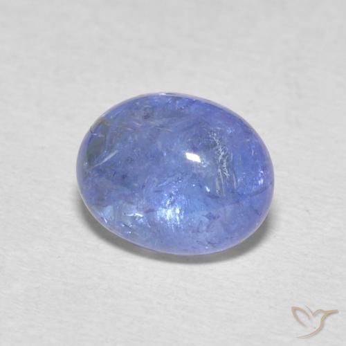 Tanzanita Azul claro natural de 2.86 ct, Ovalada, Transparente