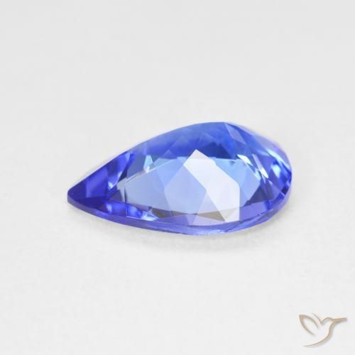 Tanzanita Azul vívido natural de 2.30 ct, En forma de pera, VVS