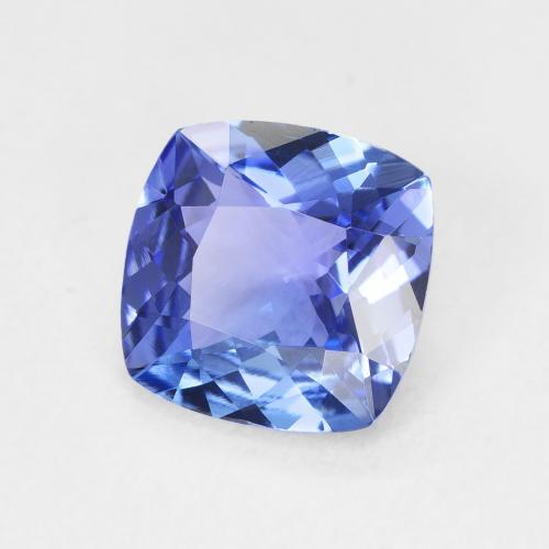 Tanzanita Azul violeta oscuro natural de 2.15 ct, Forma Cojín, VVS-VS