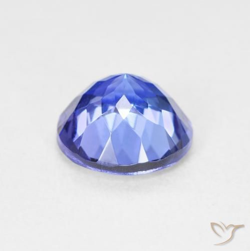 Tanzanita Azul intenso natural de 2.07 ct, Redondo, VVS