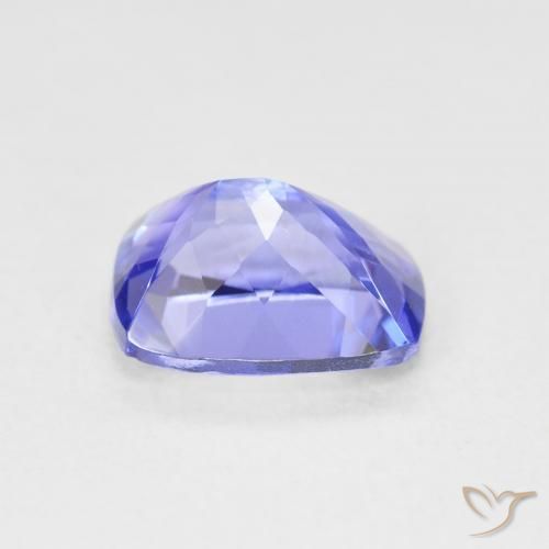 Tanzanita Azul violeta oscuro natural de 2.29 ct, Forma Cojín, VVS