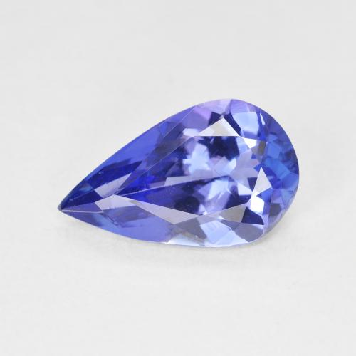 2.14ct Natural Azul violeta oscuro tanzanita, En forma de pera, VVS