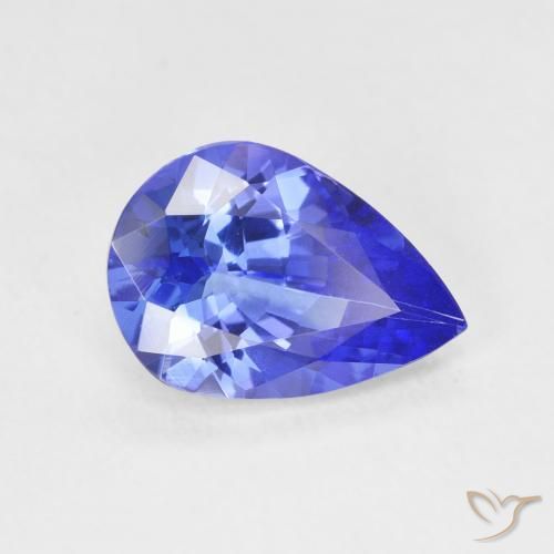2.25ct Natural Azul violeta oscuro tanzanita, En forma de pera, VVS