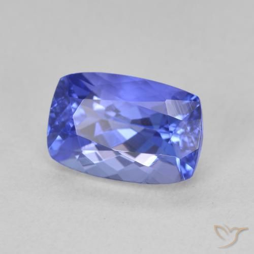 Tanzanita Azul violeta natural de 2.21 ct, Forma Cojín, VVS