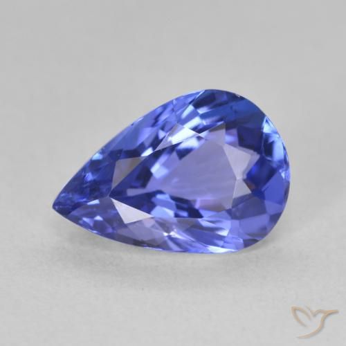 2.15ct Natural Azul violeta tanzanita, En forma de pera, VVS