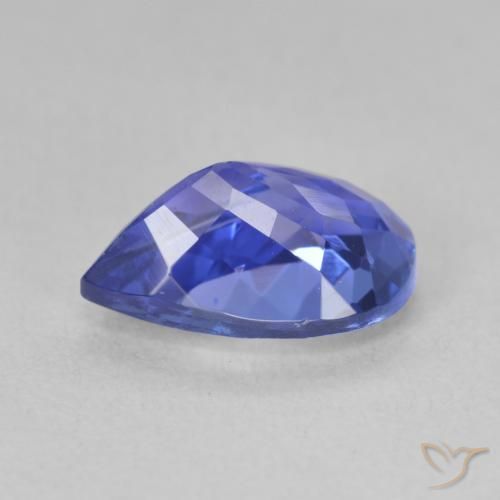 Tanzanita Azul violeta natural de 2.15 ct, En forma de pera, VVS