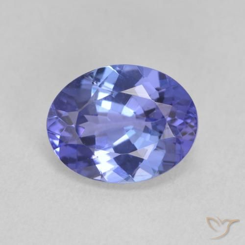 1.95ct Natural Azul violeta intenso tanzanita, Ovalada, VVS-VS