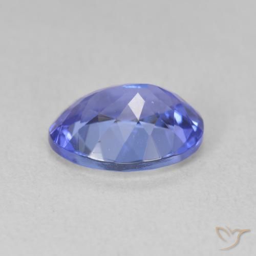 Tanzanita Azul violeta intenso natural de 1.95 ct, Ovalada, VVS-VS