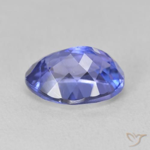 Tanzanita Azul púrpura intenso natural de 2.91 ct, Ovalada, VVS