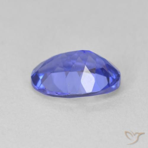 Tanzanita Azul marino medio natural de 1.84 ct, Ovalada, VVS