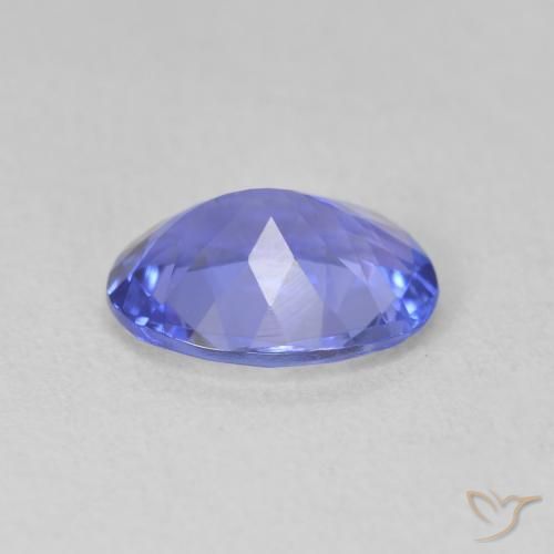 Tanzanita Azul violeta intenso natural de 1.54 ct, Ovalada, VVS