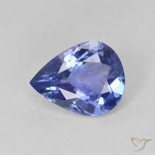 1.72ct Natural Azul violeta tanzanita, En forma de pera, VVS