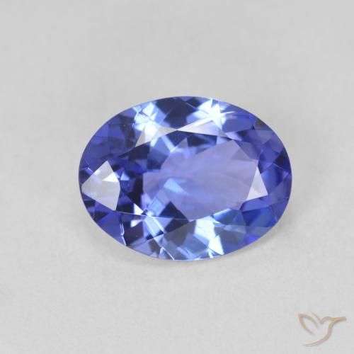 1.64ct Natural Azul tanzanita, Ovalada, VVS