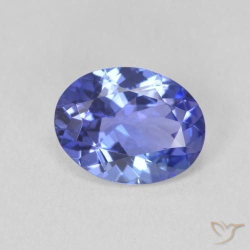 Tanzanita Azul natural de 1.64 ct, Ovalada, VVS