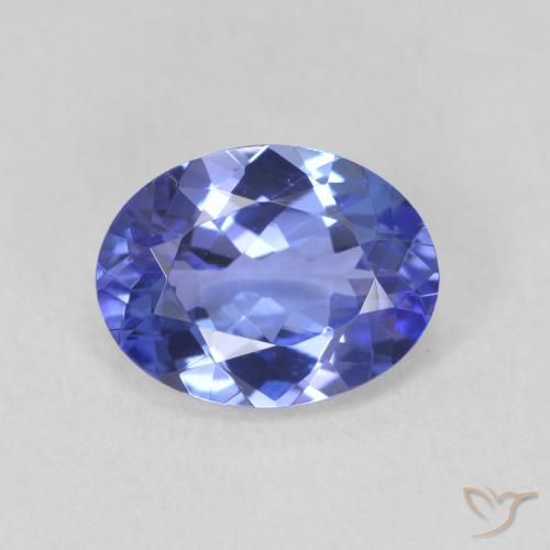 1.88ct Natural Azul tanzanita, Ovalada, VVS