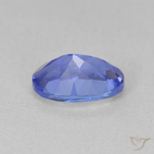 Tanzanita Azul violeta oscuro natural de 1.33 ct, Ovalada, VVS