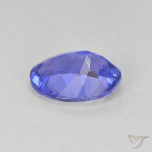 Tanzanita Azul violeta oscuro natural de 1.88 ct, Ovalada, VVS