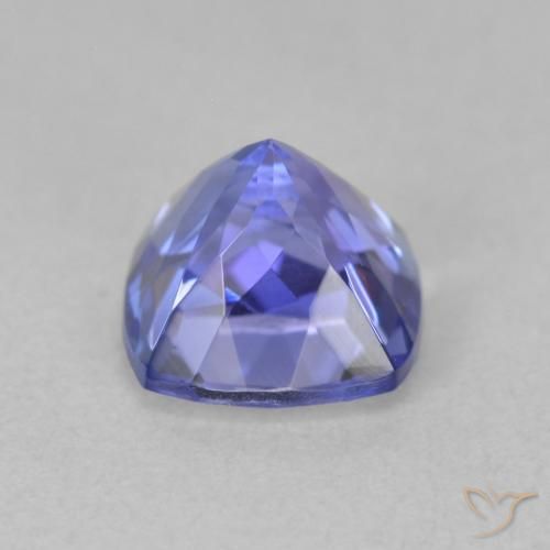tanzanita Azul violeta oscuro natural de 1.59 ct, Forma Cojín, VVS
