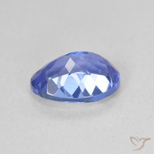 tanzanita Azul violeta oscuro natural de 1.60 ct, Ovalada, VVS