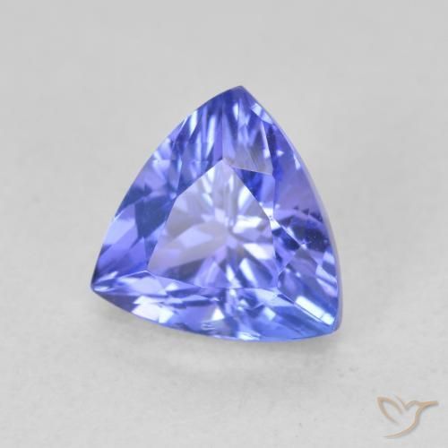 Tanzanita azul natural de 1,53 ct, trillón, VVS