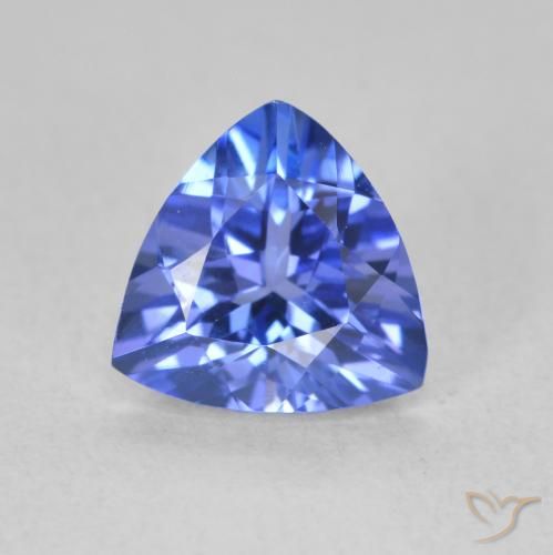 1.30ct Natural Azul violeta oscuro tanzanita, Trillón, VVS