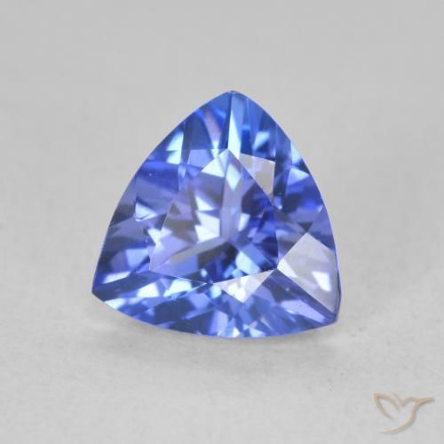 Tanzanita Azul violeta oscuro natural de 1.30 ct, Trillón, VVS