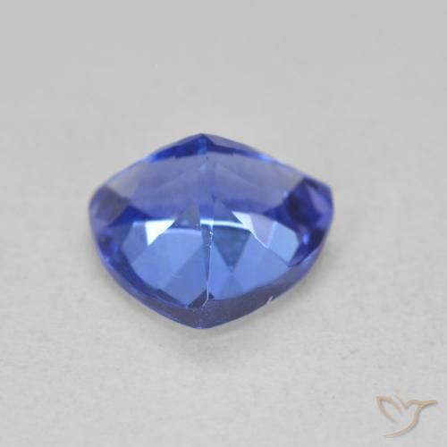 Tanzanita Azul violeta oscuro natural de 1.30 ct, Trillón, VVS