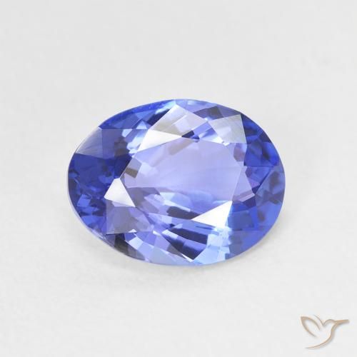 1.69ct Natural Azul violeta oscuro tanzanita, Ovalada, VVS-VS