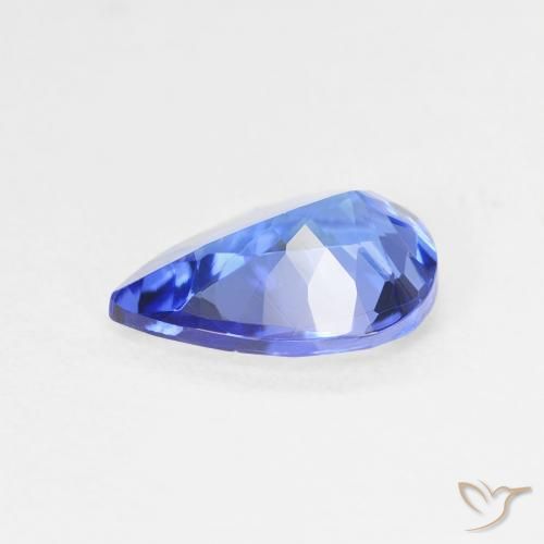 tanzanita Azul intenso natural de 1.33 ct, En forma de pera, VVS