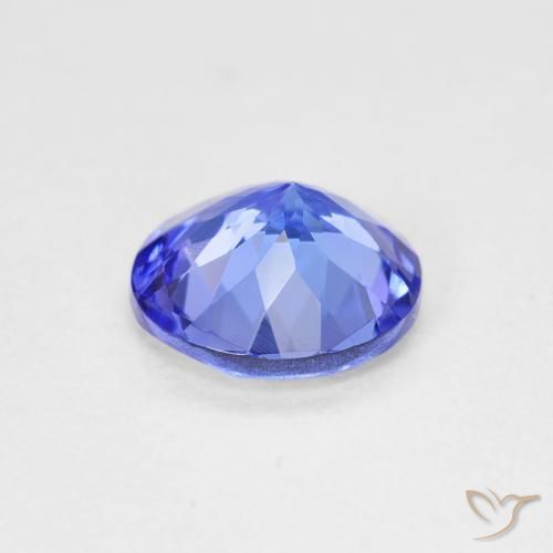 Tanzanita Azul intenso natural de 1.69 ct, Redondo, VVS-VS