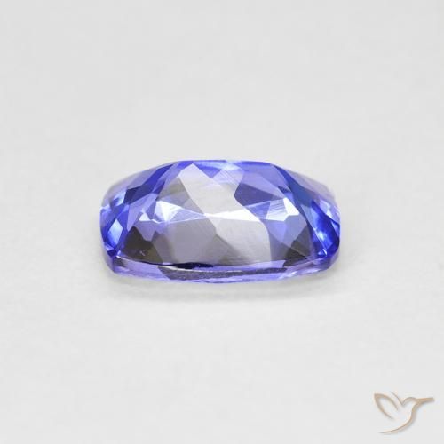 Tanzanita Azul intenso natural de 1.33 ct, Forma Cojín, VVS-VS