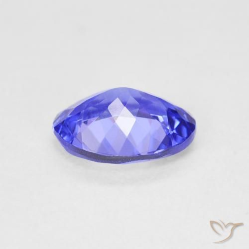 Tanzanita azul natural de 1,73 ct, corte óvalo, VVS
