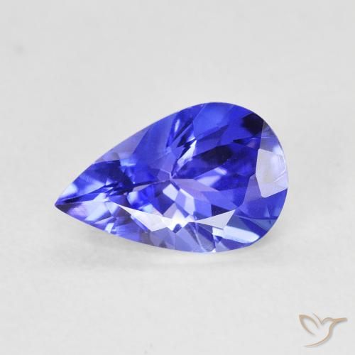 1.18ct Natural Azul vívido tanzanita, En forma de pera, VVS