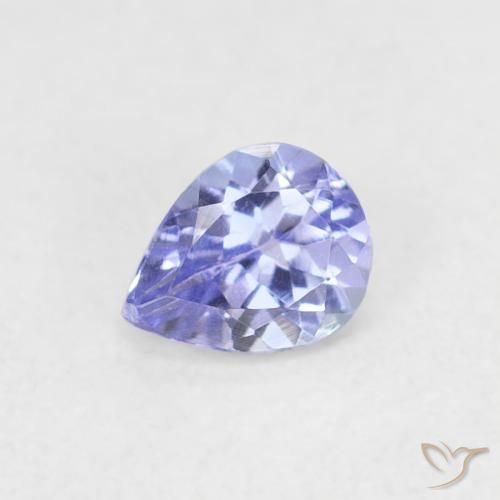 0.35ct Natural Azul violeta Tanzanita, En forma de pera, VVS-VS