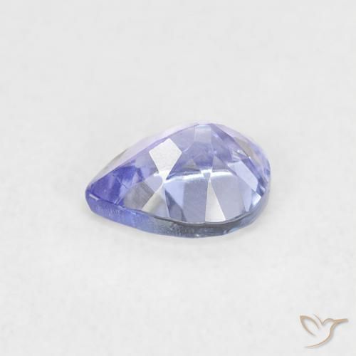 Tanzanita Azul violeta natural de 0.35 ct, En forma de pera, VVS-VS