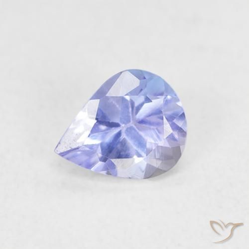 0.38ct Natural Azul violeta Tanzanita, En forma de pera, VVS-VS