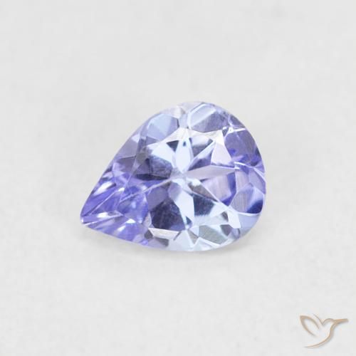 0.35ct Natural Azul violeta Tanzanita, En forma de pera, VVS-VS