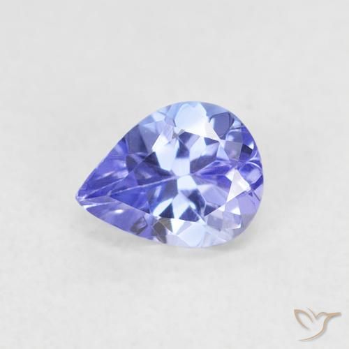 0.43ct Natural Azul violeta Tanzanita, En forma de pera, VVS-VS