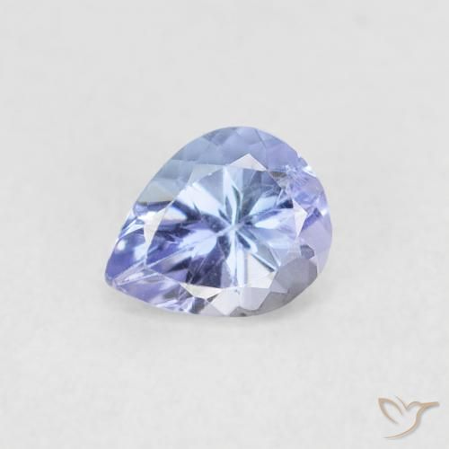 0.36ct Natural Azul pastel Tanzanita, En forma de pera, VVS-VS