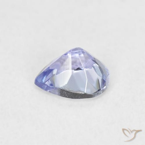 Tanzanita Azul pastel natural de 0.36 ct, En forma de pera, VVS-VS
