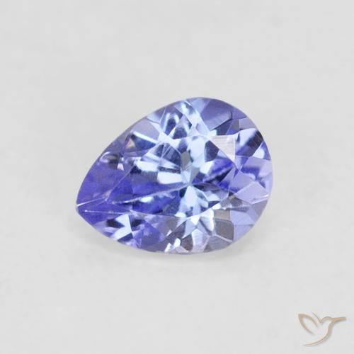0.38ct Natural Azul violeta Tanzanita, En forma de pera, VVS-VS