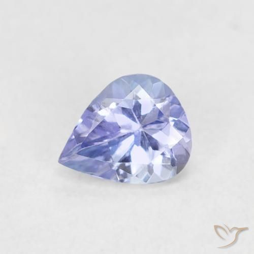 0.37ct Natural Azul pastel Tanzanita, En forma de pera, VVS-VS