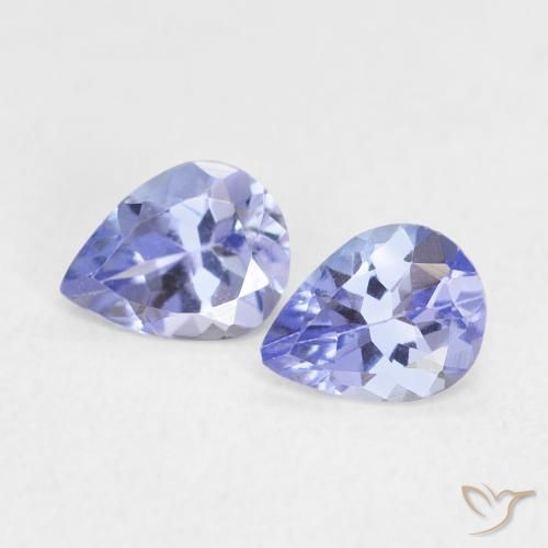 0.63ctw Natural Azul intenso Tanzanita, En forma de pera, VVS-VS