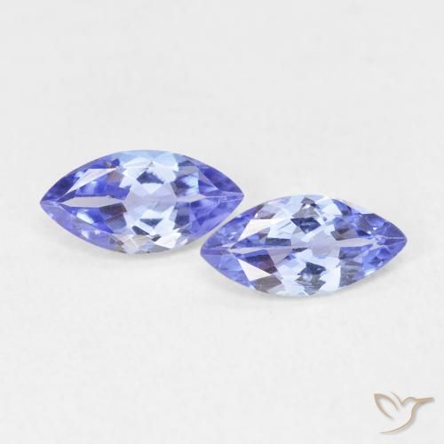 0.71ctw Natural Azul violeta Tanzanita, Marquesa, VVS-VS