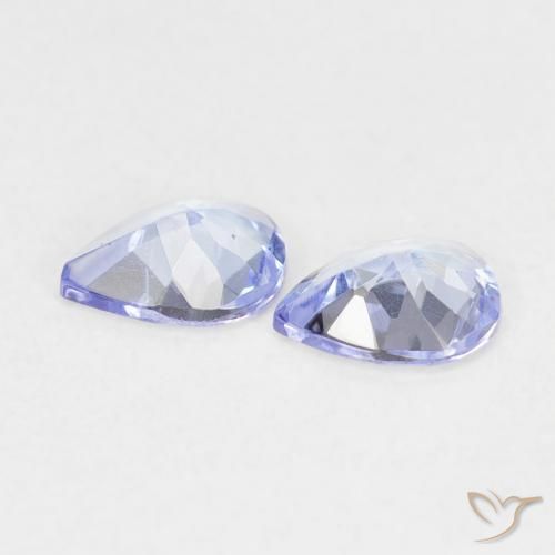 Gemas de tanzanita Azul violeta natural de 0.56 ct, En forma de pera, VVS-VS