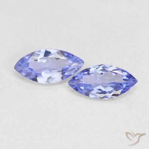 0.64ctw Natural Azul violeta Tanzanita, Marquesa, VVS-VS