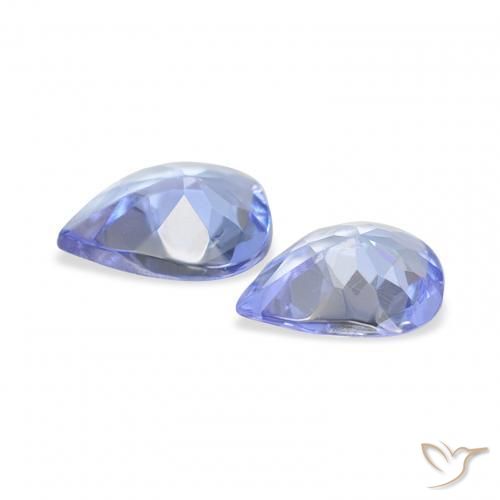 Gemas de Tanzanita Azul violeta natural de 0.52 ct, En forma de pera, VS