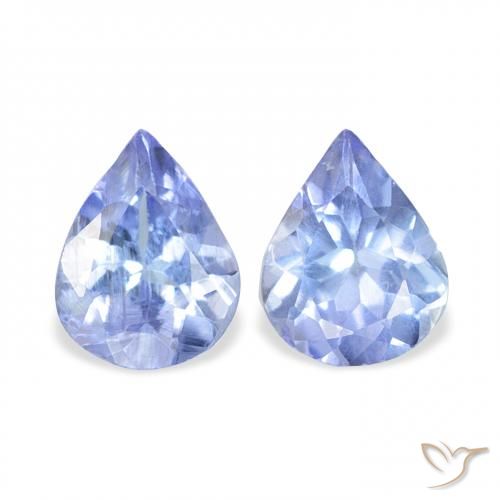 0.71ctw Natural Azul pastel Tanzanita, En forma de pera, VS