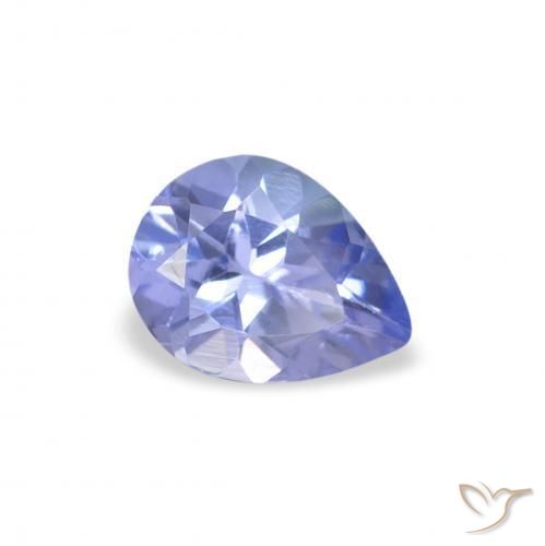 Tanzanita Azul pastel natural de 0.31 ct, En forma de pera, VS