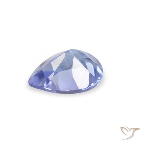 Tanzanita Azul pastel natural de 0.31 ct, En forma de pera, VS